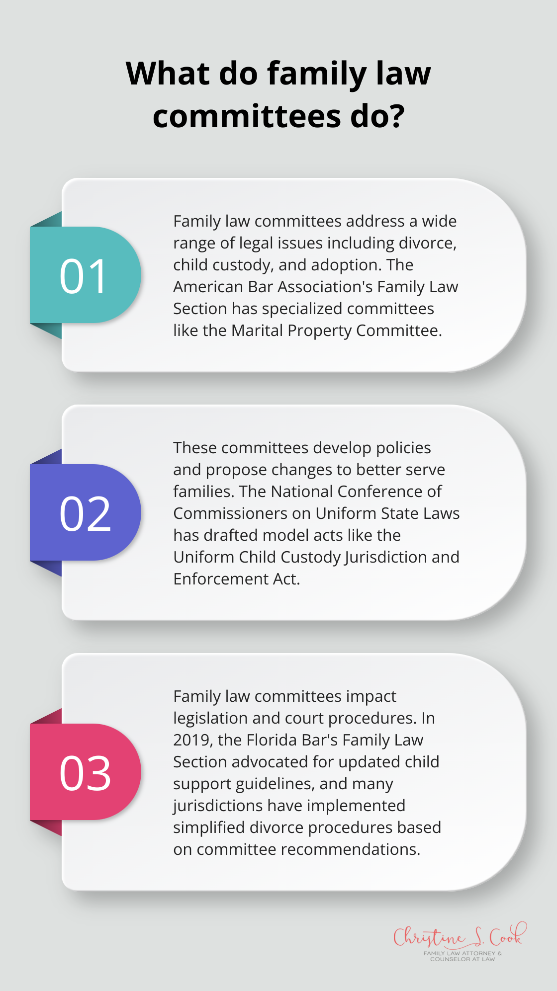 Infographic: What do family law committees do?