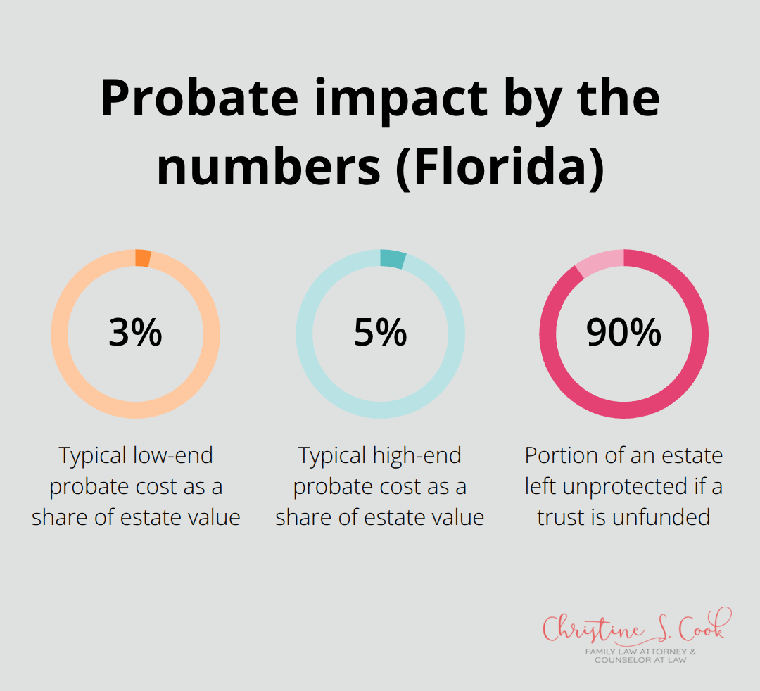 Key probate-related percentages from this guide - Florida will trust planning